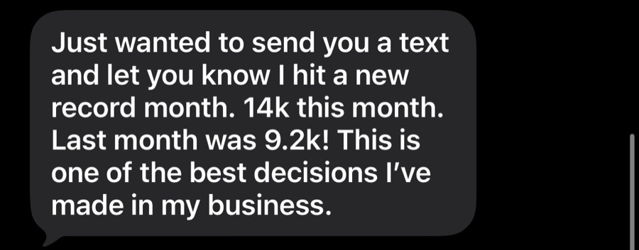 Hit a new record month. 14k this month. Last month was 9.2k